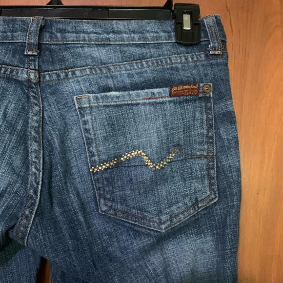 7 For All Mankind Women’s Bootcut Bling jeans 30 - Picture 3 of 8